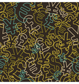 Abstract seamless pattern with money vector image