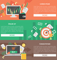 Flat design concepts for business Flat design concepts for business vector image