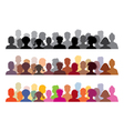 Set of audience s vector image