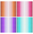 Set of four colorful geometric patterns vector image