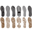Set of footprints vector image