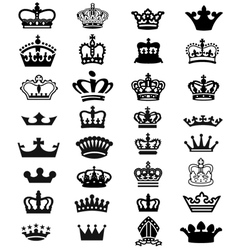 Crowns vector image
