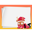 Paper sheets and reindeer vector image