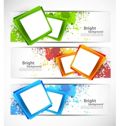 Set of banners vector image
