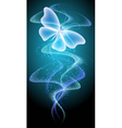 Smoke and butterfly vector image