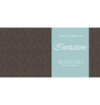 Invitation floral card vector image