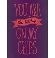 Vintage Saint Valentines typography vector image