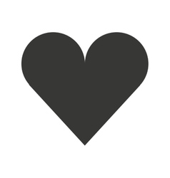 Simple black heart decorative sign symbol love Vector Image