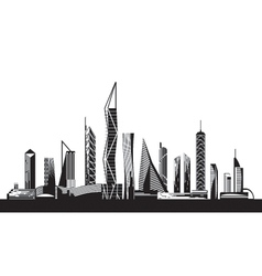 Urban cityscape by day vector image