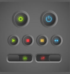 Blinking buttons vector image