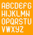 Origami alphabet letters vector image