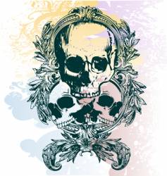 Money skull illustration Money skull illustration vector image