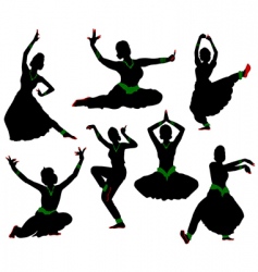Indian dance vector image
