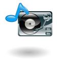 Record player illustration Record player illustration vector image
