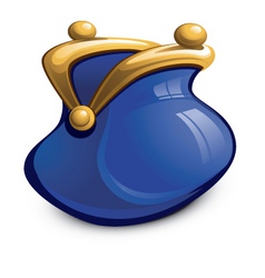Coin purse vector image