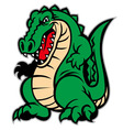 Crocodile mascot vector image