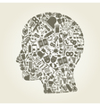 Head art vector image