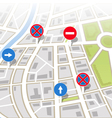 Background of city map vector image