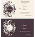 Invitation floral card vector image