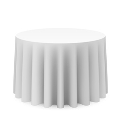 Round tablecloth vector image