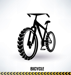Mountain bike symbol vector image