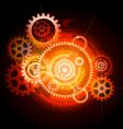 Techno gears vector image