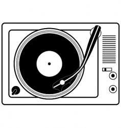 Turntable vector image