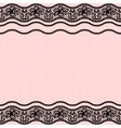 Vintage lace frame ornamental flowers texture vector image