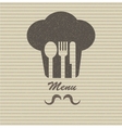 Restaurant menu retro poster vector image