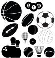Balls silhouettes vector image