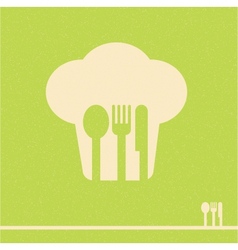 Restaurant menu retro poster vector image
