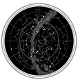 Celestial map vector image