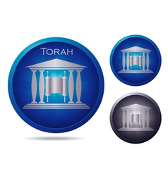 Blue torah vector image