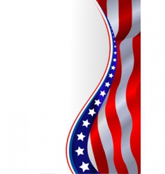 American flag background vector image