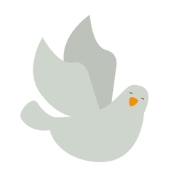 Dove bird isolated icon Dove bird isolated icon vector image