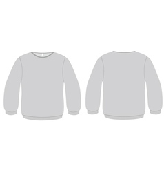 Basic sweater template vector image