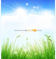 Background with a blue sky vector image