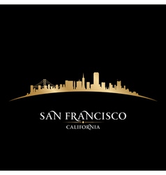 San Francisco California city skyline silhouette vector image