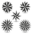 Graphics star set Graphics star set vector image