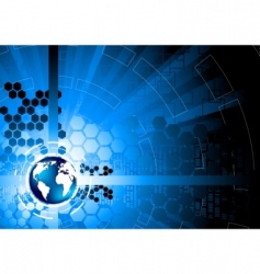 Vector tech background vector image