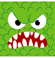 Angry monster close up vector image