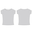 Basic ladies tshirt template Basic ladies tshirt template vector image