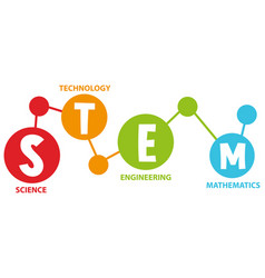 A stem and element logo Royalty Free Vector Image