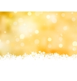 Christmas Golden Background vector image