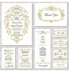Invitation Templates vector image