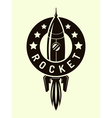 Space rocket symbol vector image