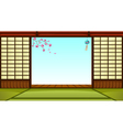Japanese room vector image