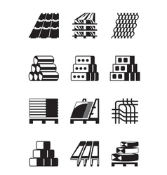 Building and construction materials vector image