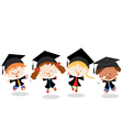 Graduated Kids Graduated Kids vector image