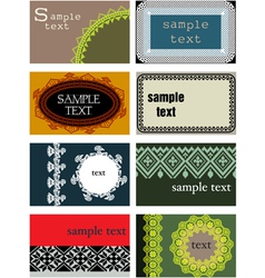Business cards vector image